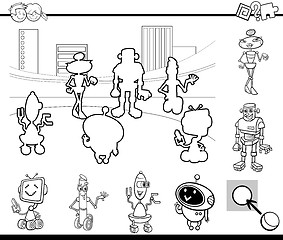 Image showing educational game coloring book