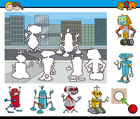 Image showing educational activity with robots