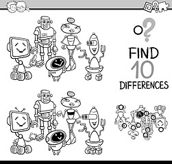 Image showing differences game for coloring