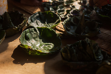 Image showing Leaf plates in Nepal