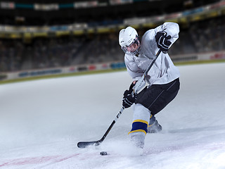 Image showing ice hockey player in action