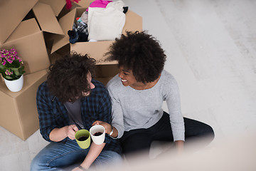 Image showing Relaxing in new house