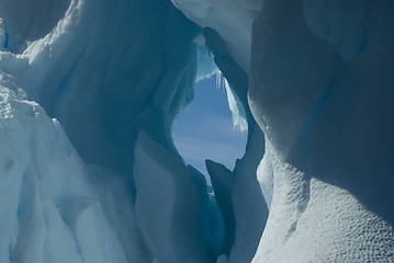 Image showing Beautiful view of icebergs in Antarctica