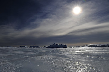 Image showing Beautiful view of icebergs in Snow Hill Antarctica