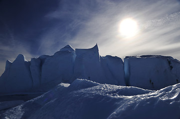 Image showing Beautiful view of icebergs in Snow Hill Antarctica