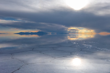 Image showing Salar de Uyuni desert, Bolivia