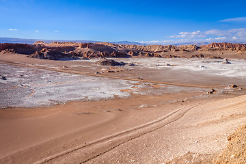 Image showing Valle de la Luna in San Pedro de Atacama, Chile