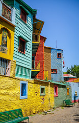 Image showing Colorful houses in Caminito, Buenos Aires