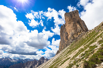 Image showing Landmark of Dolomites - Tre Cime di Lavaredo