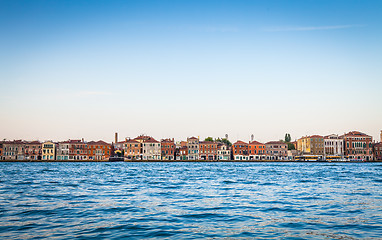 Image showing Venice waterfront from Zattere