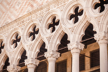 Image showing Venice, Italy - Columns perspective