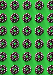 Image showing The pattern of chocolate cookie