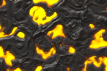 Image showing Hot magma