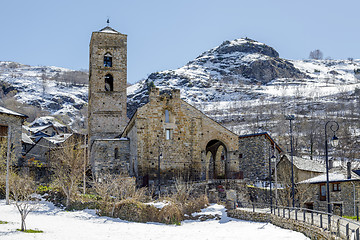 Image showing Roman Church of the Nativity of the Mother of God of Durro (Catalonia - Spain).