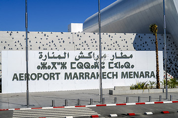 Image showing airport of Marrakesh Menara in Morocco.