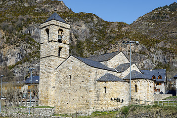 Image showing  Roman Church of Sant Feliu in Barruera, Catalonia - Spain. 