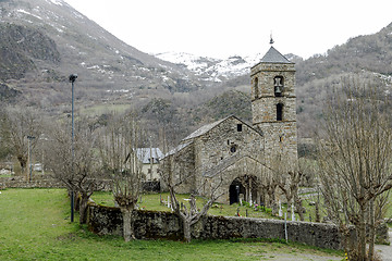 Image showing  Roman Church of Sant Feliu in Barruera, Catalonia - Spain. 