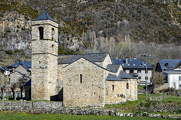 Image showing  Roman Church of Sant Feliu in Barruera, Catalonia - Spain. 