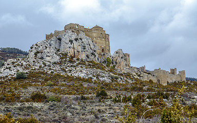 Image showing Loarre Castle (Castillo de Loarre) in Huesca Province Aragon Spain