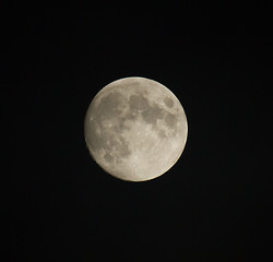 Image showing Waxing Gibbous Moon