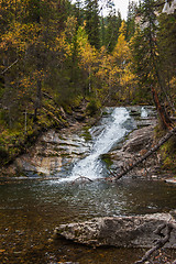 Image showing Waterfall on river Shinok