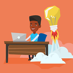 Image showing Successful business idea vector illustration.