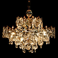 Image showing Crystal chandelier