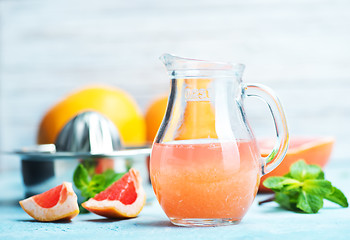 Image showing grapefruit and juice