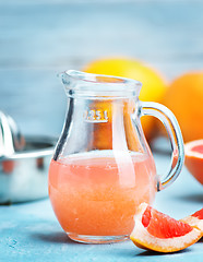 Image showing grapefruit and juice