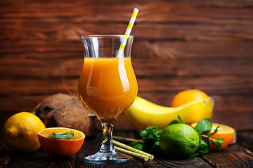 Image showing fruits and juice