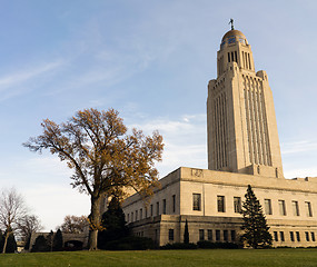 Image showing Lincoln Nebraska Capital Building Government Dome Architecture