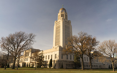 Image showing Lincoln Nebraska Capital Building Government Dome Architecture