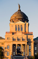 Image showing Vertical Front View Capital Dome Helena Montana State Building