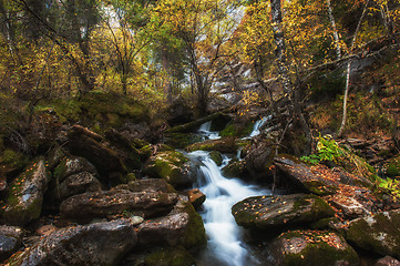 Image showing Waterfall on river Shinok