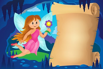 Image showing Parchment in fairy tale cave image 3