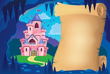 Image showing Parchment in fairy tale cave image 2
