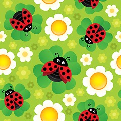 Image showing Spring theme seamless background 2