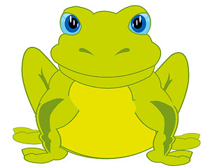 Image showing Cartoon animal frog