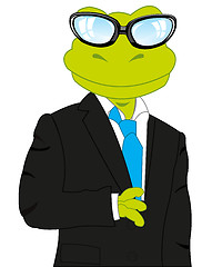 Image showing Frog in suit