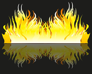 Image showing Flame and his reflection