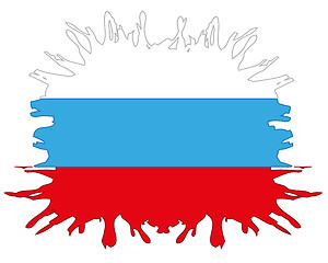 Image showing Flag to Russia inkblot