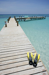 Image showing Tropical Beach Scene