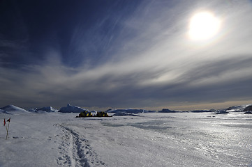 Image showing Beautiful view of icebergs in Snow Hill Antarctica