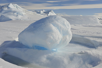 Image showing Beautiful view of icebergs in Snow Hill Antarctica