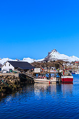 Image showing coastal town scenery