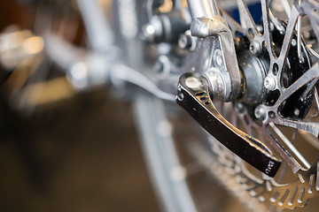 Image showing Photo of bicycle carriage close-up