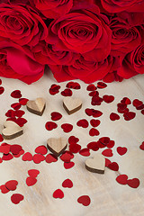 Image showing Valentine gift red roses