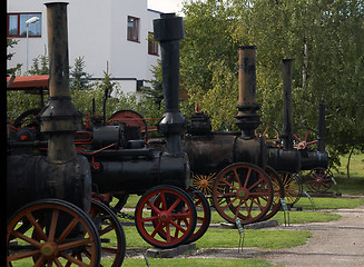 Image showing old tractors