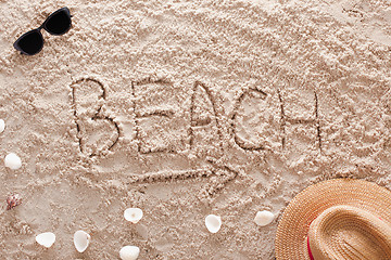 Image showing Beach in a sandy tropical beach