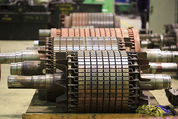 Image showing The electric motor rotor of stock.